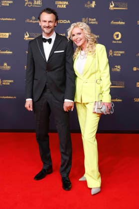 Victoria Herrmann with her husband David Böthig at the 32nd Golden Hen Awards ceremony in 2026 at the Leipzig Trade Fair, September 4, 2026 Foto:xR.xStoffelsx xFuturexImagex henne_6614
