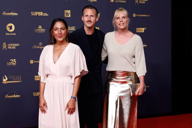 Amy Mußul, Johannes Hendrik Langer, and Melanie Marschke at the 32nd Golden Hen Awards ceremony in 2026 at the Leipzig Trade Fair, September 4, 2026 Foto:xR.xStoffelsx xFuturexImagex henne_6618