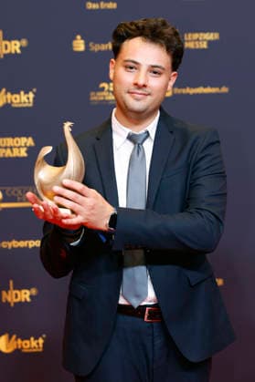 Majeed Yarim at the 32nd Golden Hen Awards ceremony in 2026 at the Leipzig Trade Fair, Leipzig, September 4, 2026 Foto:xR.xStoffelsx xFuturexImagex henne_6647