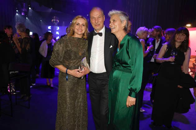 Christine Sommer, Martin Brambach, and Sarah Wiener at the 32nd Golden Hen Awards ceremony in 2026 at the Leipzig Trade Fair, September 4, 2026 Foto:xR.xStoffelsx xFuturexImagex henne_6697