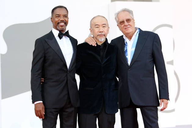Italy, Lido di Venezia, September 4, 2026 - The Red Carpet of Mr. Nelson, Did You Kill People? Screening during the 83rd Venice International Film Festival Europe, Italy, Lido di Venezia, September 4, 2026: Rodney Hicks, Shinya Tsukamoto and Geoffrey Rush attend the Mr. Nelson, Did You Kill People? Screening during the 83rd Venice International Film Festival at Sala Grande on September 04, 2026 in Venice, Italy., Credit:Ottavia Da Re Agenzia Sintesi Avalon Italy, Venice Copyright: xOttaviaxDaxRex xAgenziaxSintesix xAvalonx 1130957974