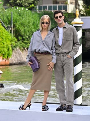 IPA88137612 - Venice, 83rd Venice International Film Festival 2026 - Day 4 - Arrivals at the Excelsior Hotel pier - Pictured: VIRNA TOPPI, NICOLA DEL FREO  Copyright: xManuelexMangiarottix xx 88137612