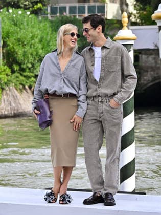IPA88137613 - Venice, 83rd Venice International Film Festival 2026 - Day 4 - Arrivals at the Excelsior Hotel™s pier - Pictured: VIRNA TOPPI, NICOLA DEL FREO  Copyright: xManuelexMangiarottix xPoolxPhotoxEventsx08x 88137613