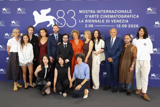 Entertainment Bilder des Tages Venice 2026 Biennale College Cinema Photocall NB the Biennale College Cinema Photocall as part of the 83th Venice International Film Festival at the Lido in Venice, Italy on September 05, 2026. Photo by Nasser Berzane ABACAPRESS.COM Venice Italy  Copyright: xBerzanexNasser ABACAx