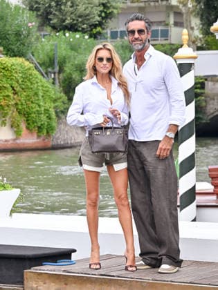 IPA88141042 - Venice, 83rd Venice International Film Festival 2026 - Day 4 - Arrivals at the Excelsior Hotel™s pier - Pictured: Michela Persico, Umberto Pengo  Copyright: xManuelexMangiarottix xPoolxPhotoxEventsx08x 88141042