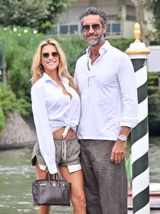 IPA88141048 - Venice, 83rd Venice International Film Festival 2026 - Day 4 - Arrivals at the Excelsior Hotel pier - Pictured: Michela Persico, Umberto Pengo  Copyright: xManuelexMangiarottix xPoolxPhotoxEventsx08x 88141048