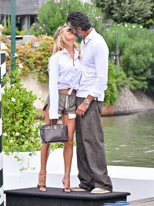 IPA88141054 - Venice, 83rd Venice International Film Festival 2026 Day 4 Arrivals at the Excelsior Hotel pier Pictured: Michela Persico, Umberto Pengo  Copyright: xManuelexMangiarottix xPoolxPhotoxEventsx08x 88141054