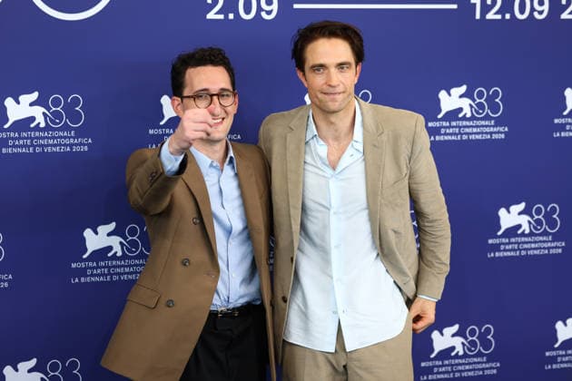 September 5, 2026, Venice Lido, Veneto, Italy: American filmmaker LANCE OPPENHEIM and his star ROBERT PATTINSON during the Primetime photocall at the 83rd Venice Film Festival at Sala Grande in Venice Lido, Italy Venice Lido Italy  - ZUMAc179 20260905_zep_c179_040 Copyright: xMickaelxChavetx