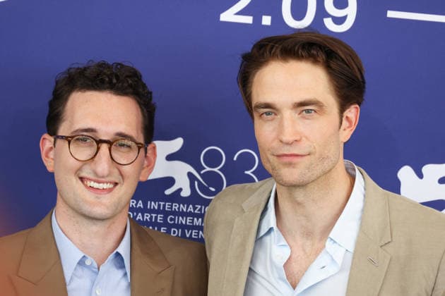 Venice 2026 Primetime Photocall NB Lance Oppenheim, Robert Pattinson attending the Primetime Photocall as part of the 83th Venice International Film Festival at the Lido in Venice, Italy on September 05, 2026. Photo by Nasser Berzane ABACAPRESS.COM Venice Italy  Copyright: xBerzanexNasser ABACAx