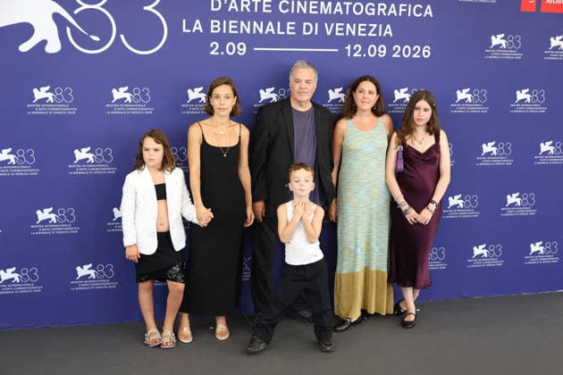 Venice 2026 The Road to Jericho Photocall NB Amos Gitai with family attending the The Road to Jericho Photocall as part of the 83th Venice International Film Festival at the Lido in Venice, Italy on September 05, 2026. Photo by Nasser Berzane ABACAPRESS.COM Venice Italy  Copyright: xBerzanexNasser ABACAx