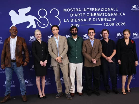IPA88144253 - Venice, 83rd Venice International Film Festival 2026 - Day 4 - PRIMETIME photocall - Pictured: Bokeem Woodbine, Phoebe Bridgers, Robert Pattinson, Ajon Singh, Lance Oppenheim, Skyler Gisondo, and Merritt Wever  Copyright: xAlbertoxTerenghix xPoolxPhotoxEventsx08x 88144253