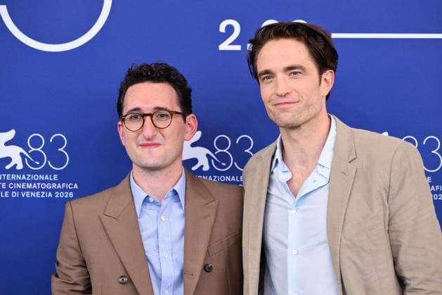 September 5, 2026, Venice, Rome, Italy: Lance Oppenheim and Robert Pattinson during the photocall for the film Primetime, 83rd Venice International Film Festival, Venice, September 5, 2026 Venice Italy  - ZUMAa289 20260905_zia_a289_071 Copyright: xMariaxLauraxAntonellix xAgfx