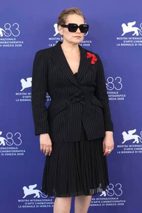 Merritt Wever at the photocall for the movie *Primetime* at the 2026 Venice Biennale, the 83rd Venice International Film Festival, at the Palazzo del Casino in Venice, September 5, 2026 Foto:xD.xBedrosianx xFuturexImagex primetime_6898