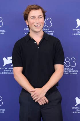 Skyler Gisondo at the photocall for the movie *Primetime* at the 2026 Venice Biennale—the 83rd Venice International Film Festival—at the Palazzo del Casino in Venice, September 5, 2026 Foto:xD.xBedrosianx xFuturexImagex primetime_6912