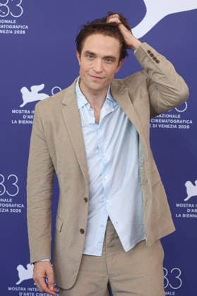 Robert Pattinson at the photocall for the movie *Primetime* at the 2026 Venice Biennale, the 83rd Venice International Film Festival, at the Palazzo del Casino in Venice, September 5, 2026 Foto:xD.xBedrosianx xFuturexImagex primetime_6965