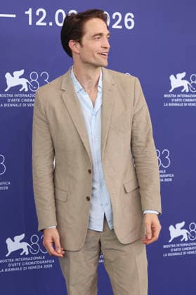 Robert Pattinson at the photocall for the movie *Primetime* at the 2026 Venice Biennale, the 83rd Venice International Film Festival, at the Palazzo del Casino in Venice, September 5, 2026 Foto:xD.xBedrosianx xFuturexImagex primetime_6973