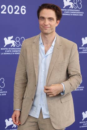 Robert Pattinson at the photocall for the movie *Primetime* at the 2026 Venice Biennale, the 83rd Venice International Film Festival, at the Palazzo del Casino in Venice, September 5, 2026 Foto:xD.xBedrosianx xFuturexImagex primetime_6975
