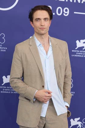 Robert Pattinson at the photocall for the movie *Primetime* at the 2026 Venice Biennale, the 83rd Venice International Film Festival, at the Palazzo del Casino in Venice, September 5, 2026 Foto:xD.xBedrosianx xFuturexImagex primetime_6976