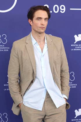 Robert Pattinson at the photocall for the movie *Primetime* at the 2026 Venice Biennale, the 83rd Venice International Film Festival, at the Palazzo del Casino in Venice, September 5, 2026 Foto:xD.xBedrosianx xFuturexImagex primetime_6977