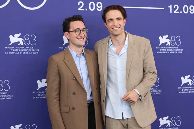 Lance Oppenheim and Robert Pattinson at the photocall for the movie *Primetime* at the 2026 Venice Biennale—the 83rd Venice International Film Festival—at the Palazzo del Casino in Venice, September 5, 2026 Foto:xD.xBedrosianx xFuturexImagex primetime_6986