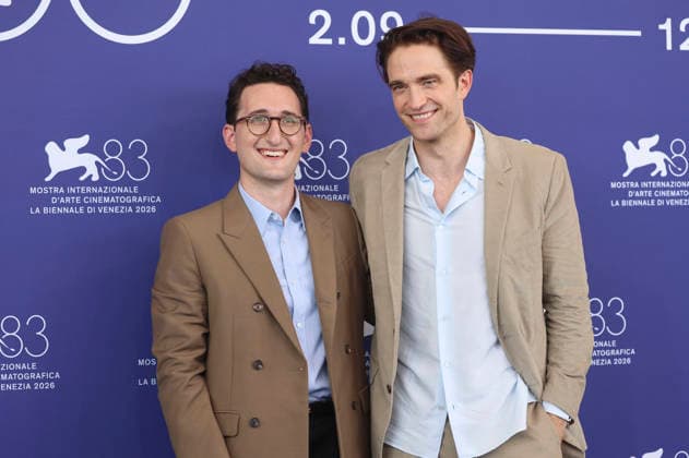 Lance Oppenheim and Robert Pattinson at the photocall for the movie *Primetime* at the 2026 Venice Biennale—the 83rd Venice International Film Festival—at the Palazzo del Casino in Venice, September 5, 2026 Foto:xD.xBedrosianx xFuturexImagex primetime_6988