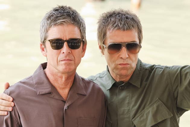 IPA88150593 - Venice: The cast arrives at the photocall for the press conference for the film Oasis: Don t Look Back in Anger during the 83rd Venice International Film Festival at the Palazzo del CasinÃ². Pictured: Liam Gallagher and Noel Gallagher  Copyright: xAlessandroxBremecx xx 88150593