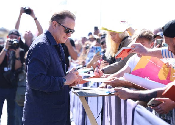 Brendan Fraser inaugurated his beach cabin on the Deauville boardwalk during the 52nd American Film Festival on September 5, 2026, in the presence of the city’s mayor, P. Augier, Denis Guignebourg, Bestimage. Brendan Fraser inaugurates his beach cabin on the Deauville boardwalk during the 52nd American Film Festival on September 5, 2026, in the presence of the city’s mayor, P. Augier, Deauville, France  Copyright: xDenisxGuignebourgx xBestimagexDenisxGuignebourgx xBestimagex