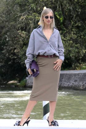 Virna Toppi arriving at the pier of the Hotel Excelsior at the 2026 Venice Biennale 83rd Venice International Film Festival Venice, September 5, 2026 Foto:xA.xM.xTinghinox xFuturexImagex toppi_6903