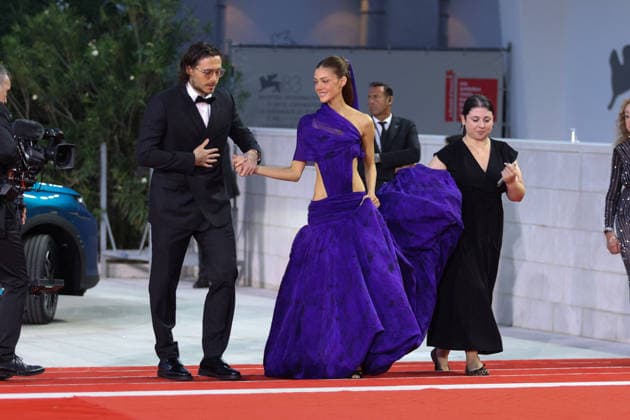 Venice 2026 Kinéo Award NB Brooklyn Beckham, Nicola Peltz attending the Kinéo Award Red carpet as part of the 83th Venice International Film Festival at the Lido in Venice, Italy on September 05, 2026. Photo by Nasser Berzane ABACAPRESS.COM Venice Italy  Copyright: xBerzanexNasser ABACAx