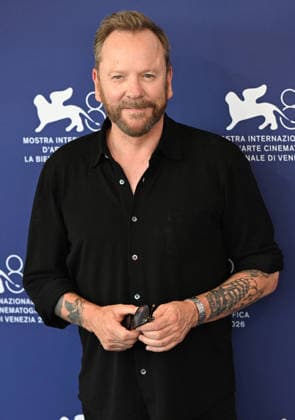 American actor Kiefer Sutherland attends a photo call for Father Joe at the 83rd Venice Film Festival in Venice, Italy on Saturday, September 5, 2026.  VEN20260905131 RUNExHELLESTAD