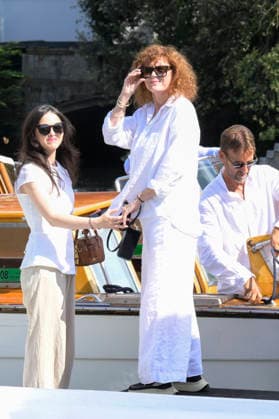 Susan Sarandon leaving the pier at the Hotel Excelsior during the 2026 Venice Biennale, 83rd Venice International Film Festival, Venice, September 5, 2026 Foto:xA.xM.xTinghinox xFuturexImagex sarandon_6907