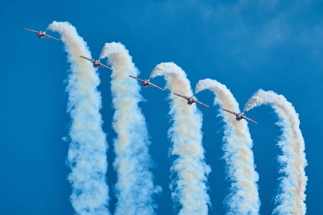 September 5, 2026, Toronto, On, Canada: The Canadian Forces Snowbirds perform during the Canadian International Air Show in Toronto, on Saturday, Sept. 5, 2026. Toronto Canada  - ZUMAc35_ 20260905_zaf_c35_052 Copyright: xSammyxKoganx