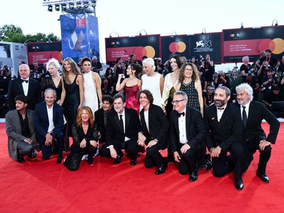 IPA88167528 - Venice, 83rd Venice International Film Festival 2026, Night 4 Red carpet for the film SuccederÃ Questa Notte. Pictured: the cast  Copyright: xAlbertoxTerenghi PoolxPhotoxEvenx xPoolxPhotoxEventsx08x 88167528