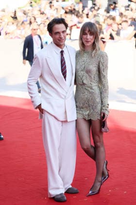 VENICE, ITALY - SEPTEMBER 05: Robert Pattinson and Suki Waterhouse attend the Primetime Screening during the 83rd Venice International Film Festival at Sala Grande on September 05, 2026 in Venice, Italy. (Photo by Mark Cape Insidefoto) markxcape