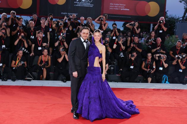 VENICE, ITALY - SEPTEMBER 05: Brooklyn Beckham and Nicola Peltz attend the KinÃ o Award Red Carpet during the 83rd Venice International Film Festival at Sala Grande on September 05, 2026 in Venice, Italy. (Photo by Mark Cape Insidefoto) markxcape