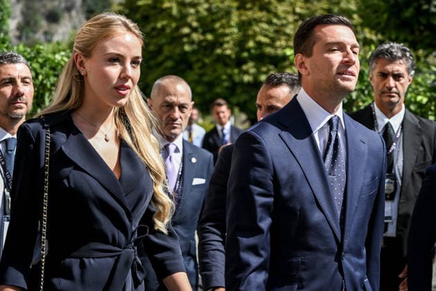 September 5, 2026, Cernobbio, Co, Italy: Jordan Bardella and Maria Carolina of Bourbon-Two Sicilies at the fifty-second edition of the Ambrosetti Forum The European House Ambrosetti THE SCENARIO OF TODAY AND TOMORROW FOR COMPETITIVE STRATEGIES, Villa d Este in Cernobbio 05 09 2026 Cernobbio Cernobbio Italy  - ZUMAa289 20260905_zia_a289_900 Copyright: xNicolaxMarfisix xAgfx
