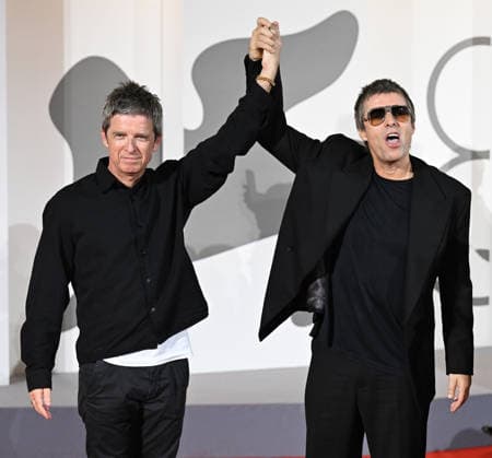 British musicians Noel Gallagher and Liam Gallagher attend the premiere of Oasis: Don t Look Back In Anger at the 83rd Venice Film Festival in Venice, Italy on Saturday, September 5, 2026.  VEN202609051101 RUNExHELLESTAD