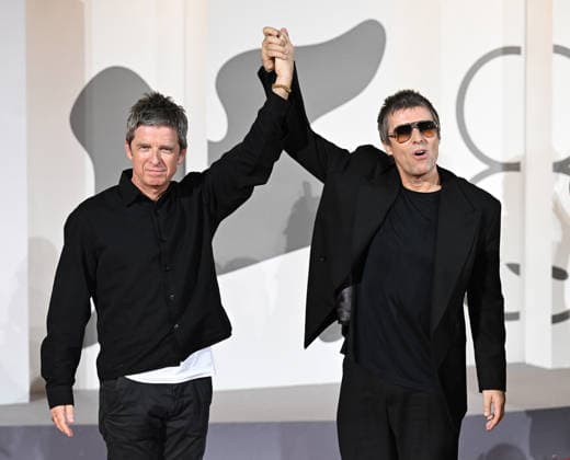 British musicians Noel Gallagher and Liam Gallagher attend the premiere of Oasis: Don t Look Back In Anger at the 83rd Venice Film Festival in Venice, Italy on Saturday, September 5, 2026.  VEN202609051102 RUNExHELLESTAD