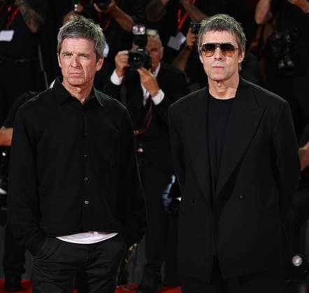 British musicians Noel Gallagher and Liam Gallagher attend the premiere of Oasis: Don t Look Back In Anger at the 83rd Venice Film Festival in Venice, Italy on Saturday, September 5, 2026.  VEN202609051112 RUNExHELLESTAD