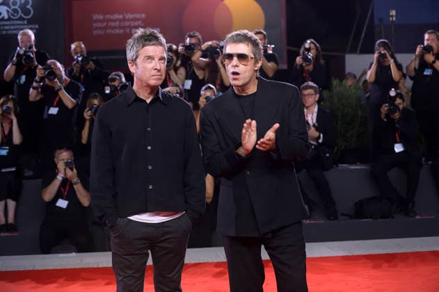 Liam Gallagher and Noel Gallagher attend the Oasis: Don t Look Back in Anger Screening during the 83rd Venice International Film Festival at Sala Grande on Saturday, September 5, 2026 in Venice, Italy.  VEN20260905219 RoccoxSpaziani