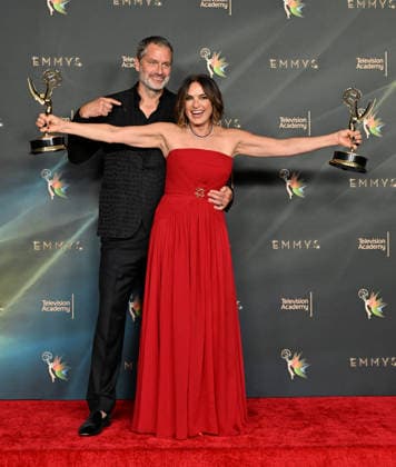 78th Emmy Awards Night 1 Peter Hermann and Mariska Hargitay in the press room at the 78th Emmy Awards Nigh1, held at the Peacock Theatre in Los Angeles, Ca. on September 5, 2026. Los Angeles Peacock Theatre California USA Copyright: xStarbuck xAFF-USA.COMx
