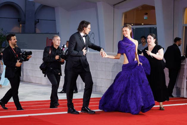 News - Kineo Award Red Carpet - The 83rd Venice International Film Festival VENICE, ITALY - SEPTEMBER 05: Brooklyn Beckam and Nicola Peltz Beckam attendthe Kineo Award Red Carpet during the 83rd Venice International Film Festival at Sala Grande on September 05, 2026 in Venice, Italy. Photo: Cinzia Camela. Lido di Venezia Palazzo del Cinema Italy Copyright: xCinziaxCamelax xLiveMediax LPN_2648283