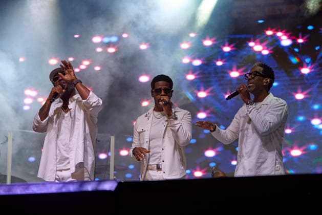 September 5, 2026, Baltimore, Baltimore, USA: R&B group Boys II Men perform in Baltimore, MD during the fifth Charm City Live, Sept. 5, 2026. Conceived by Baltimore Mayor Brandon Scott, the annual festival highlights the city s growth through music and arts, and celebrates its unique history and culture. Baltimore USA  - ZUMAg216 20260905_znp_g216_011 Copyright: xDominicxGwinnx
