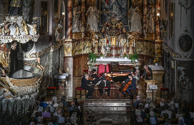 Sound of Sommerfrische concert featuring world-class musicians at the Traunkirchen parish church, as part of the Salzkammergut Festwochen Gmunden