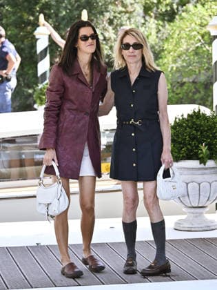 IPA88186202 - Venice, 83rd Venice International Film Festival 2026 - Day 5 - Arrivals at the Excelsior Hotel s pier - Pictured: Suzanne Lindon and Kim Gordon  Copyright: xSimonexComix xPoolxPhotoxEventsx08x 88186202