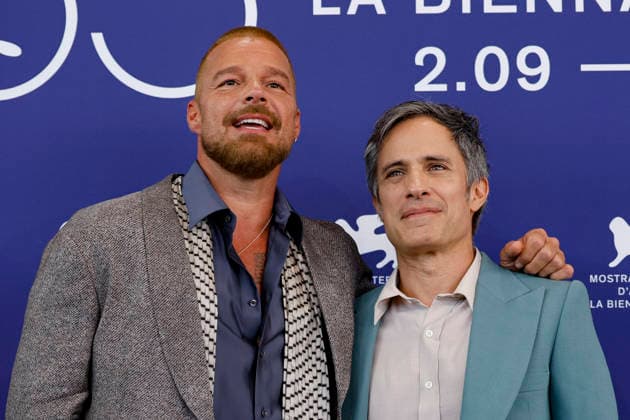 September 6, 2026, Venice, ITALY: Puerto Rican singer-songwriter Ricky Martin (L) and Mexican director Gael Garcia Bernal pose for the photocall of ™Hombre al agua at the 83rd annual Venice International Film Festival, in Venice, Italy, 06 September 2026. The movie is presented in Venezia Spotlight section at the festival running from 02 to 12 September 2026. ANSA FABIO FRUSTACI. Venice ITALY  - ZUMAa110 20260906_zaf_a110_007 Copyright: xFabioxFrustacix