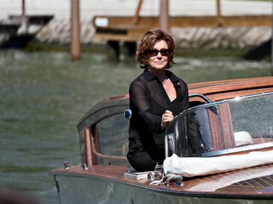 IPA88186464 - Venice, 83rd Venice International Film Festival 2026 - Day 5 - Arrivals at the Excelsior Hotel™s pier - Pictured: Monica Guerritore  Copyright: xSimonexComix xPoolxPhotoxEventsx08x 88186464