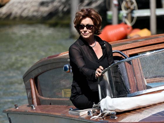 IPA88186466 - Venice, 83rd Venice International Film Festival 2026 - Day 5 - Arrivals at the Excelsior Hotel™s pier - Pictured: Monica Guerritore  Copyright: xSimonexComix xPoolxPhotoxEventsx08x 88186466