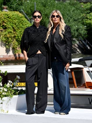 IPA88188630 - Venice, 83rd Venice International Film Festival 2026 - Day 5 - Arrivals at the Excelsior Hotel pier - Pictured: Irina Shayk and Tiziana Rocca  Copyright: xManuelexMangiarottix xPoolxPhotoxEventsx08x 88188630