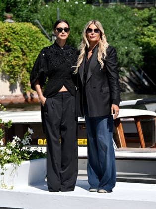 IPA88188628 - Venice, 83rd Venice International Film Festival 2026 - Day 5 - Arrivals at the Excelsior Hotel pier - Pictured: Irina Shayk and Tiziana Rocca  Copyright: xManuelexMangiarottix xPoolxPhotoxEventsx08x 88188628